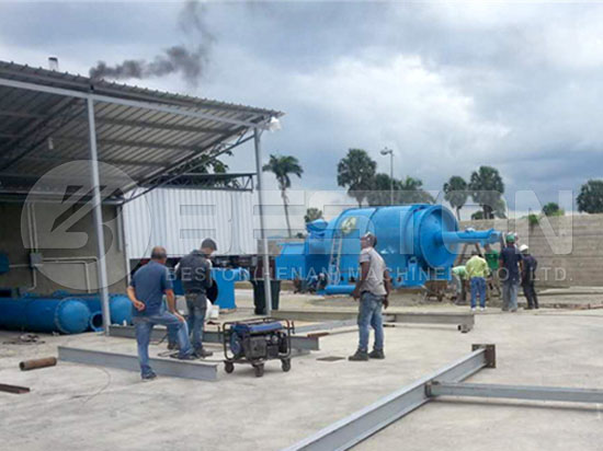 Waste Plastic Pyrolysis Plant in Dominica