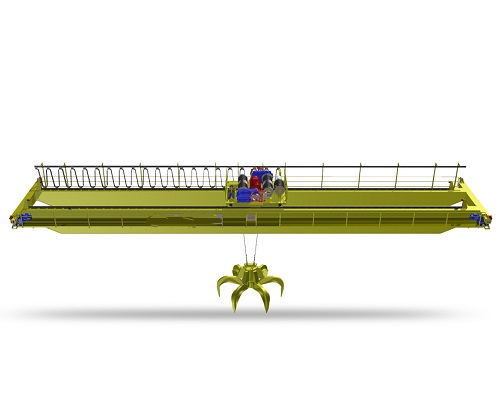 Double Girder Overhead Crane with Grab Bucket