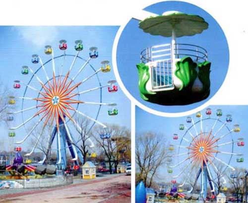 Grand ferris wheel for park use