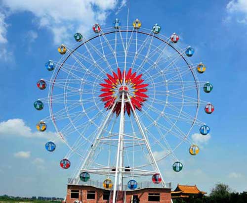 Amusement Park Large Ferris Wheel