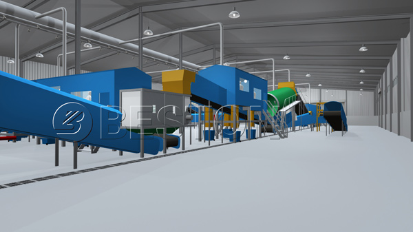 Beston waste recycling machine for sale