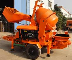 diesel concrete mixer and pump