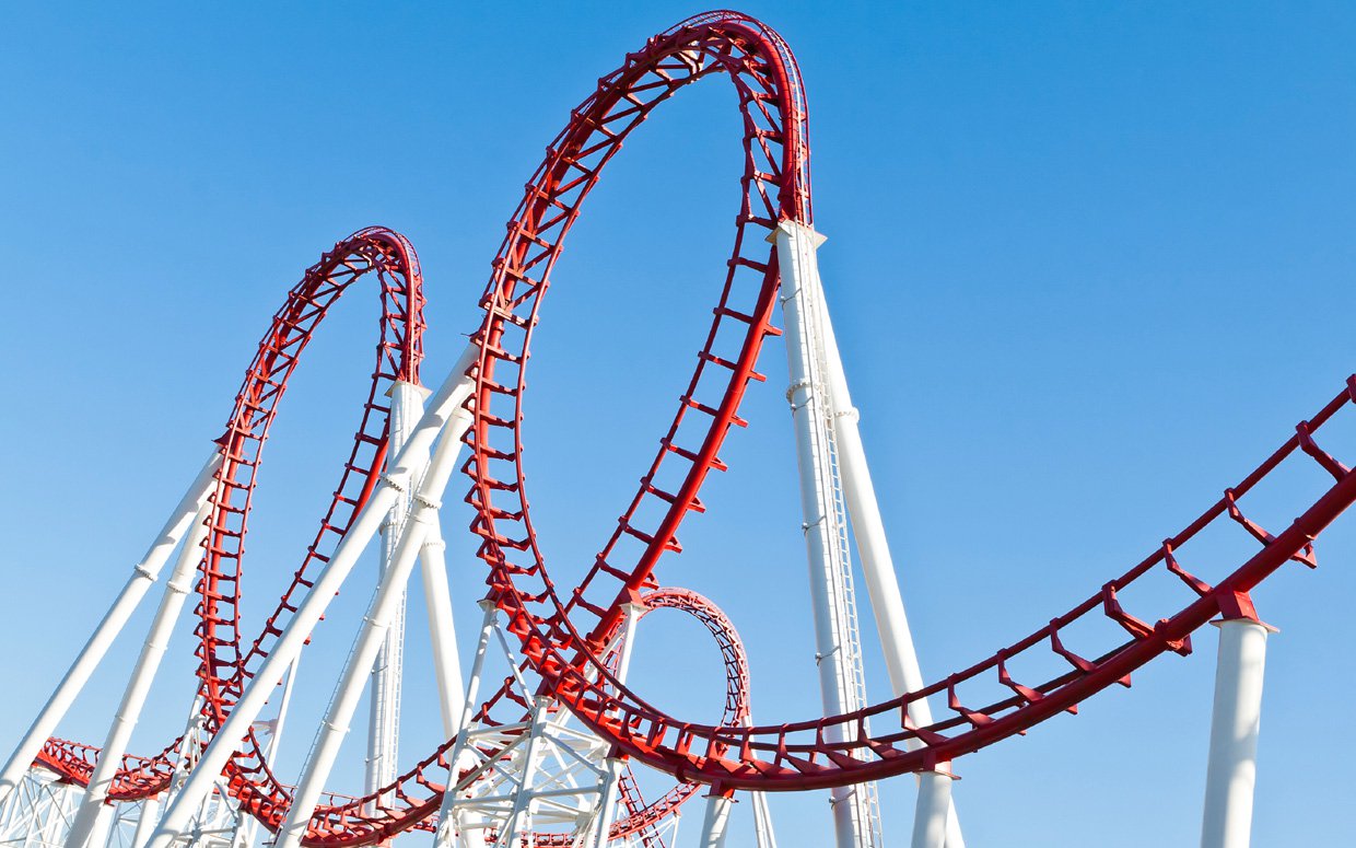 large roller coaster for park